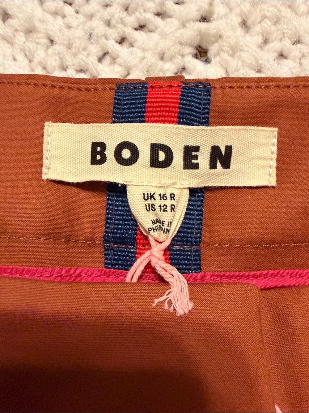 Boden NWT women’s full length Canonbury trousers Size 12. Rust brown color. NEW - Picture 4 of 13